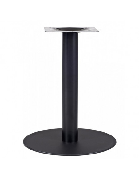 Base de mesa BOMBAY 60, tubo redondo, negra, base de acero de 8 mm. 60 cms de diámetro, altura 72 cms