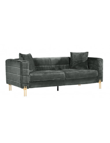 Sofá LARIOS, 3 plazas, tejido corduroy gris