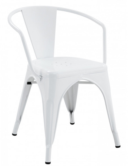 Sillón TOL EK LIMITED, acero, blanco
