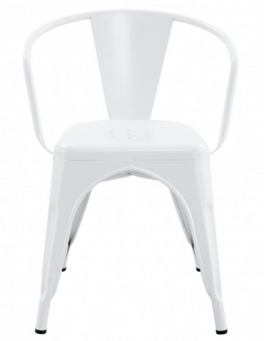 Sillón TOL EK LIMITED, acero, blanco