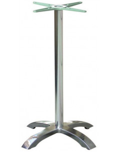 Base de mesa MILAN 110, alta, 4 brazos, aluminio*