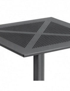 Mesa JÁVEA 97, polipropileno negro, 80 x 80 cms 2