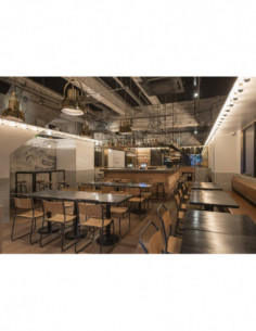 Silla LIVERPOOL, apilable, negra, contrachapado de abedul 2