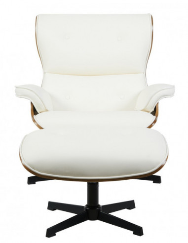 Butaca con ottoman AMERICA, madera, metal,...