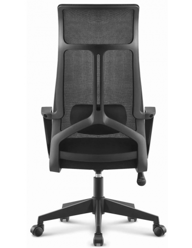 Sillón de oficina AMIENS, alto, negro, malla y...