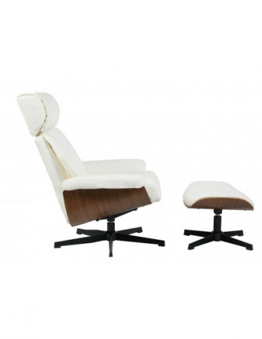 Butaca con ottoman EUROPA, madera, metal,...