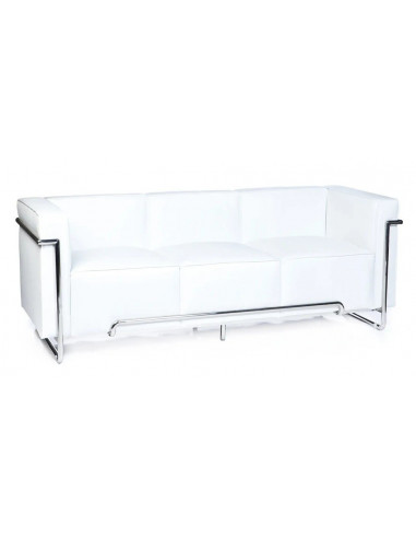 Sofá VENETTO, 3 plazas, acero inoxidable,...