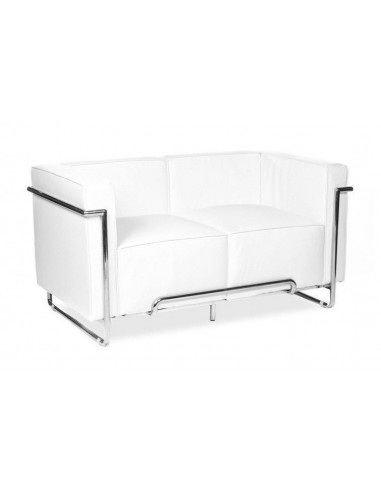Sofá VENETTO, 2 plazas, acero inoxidable,...