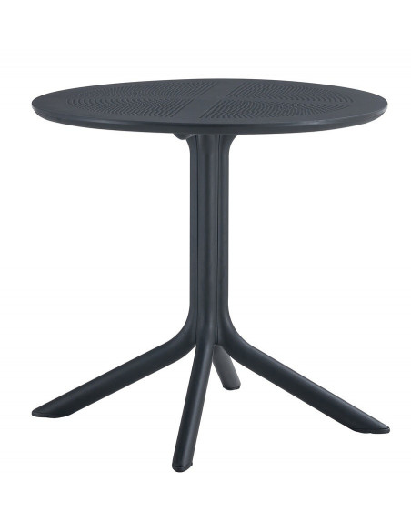 Mesa JÁVEA 97, polipropileno negro, 80 x 80 cms