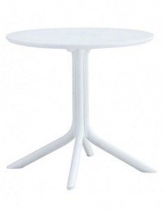 Mesa JÁVEA 97, polipropileno blanco, 80 x 80 cms 2