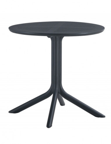 Mesa JÁVEA 97, polipropileno negro, 80 cms de...