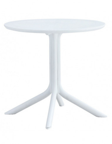 Mesa JÁVEA 97, polipropileno blanco, 80 cms de...