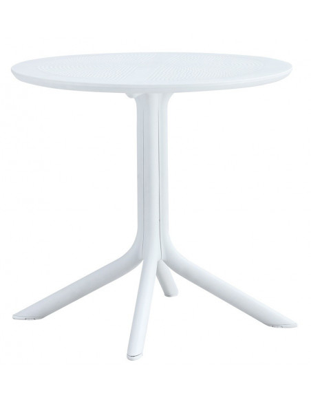 Mesa JÁVEA 97, polipropileno blanco, 80 cms de diámetro