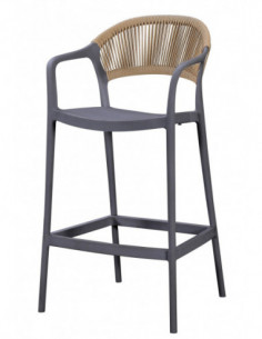 Taburete IBIZA, apilable, tratamiento anti UV,...