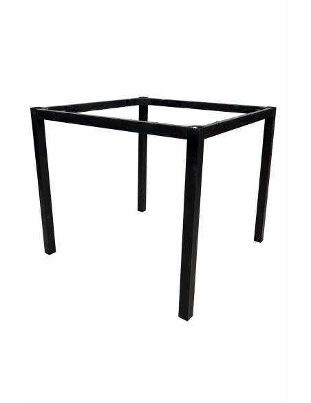 Base de mesa GETTY, metal, negro, altura 72 cms, para tableros de 80 x 80 cms