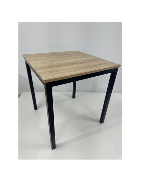 Base de mesa GETTY, metal, negro, altura 72 cms, para tableros de 80 x 80 cms