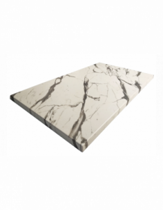 Tablero de mesa Werzalit WER-FANTASY, Mármol Ayfon 5657,...