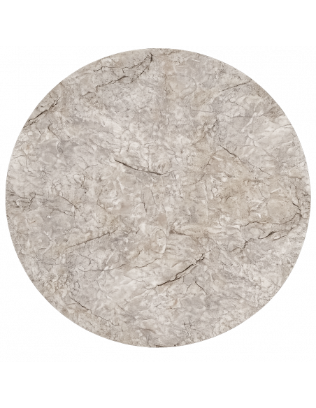 Tablero de mesa Werzalit WER-FANTASY, Mármol Scala 5643, 80 cms de diámetro