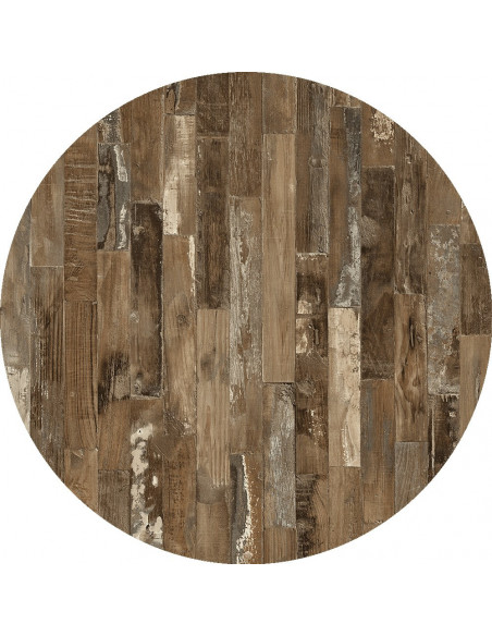 Tablero de mesa Werzalit WER-WOODART, Maracaibo 4614, 80 cms de diámetro