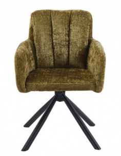 Sillón VADUZ, metal, giratorio, tapizado tejido cremona... 2