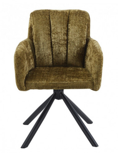 Sillón VADUZ, metal, giratorio, tapizado tejido...