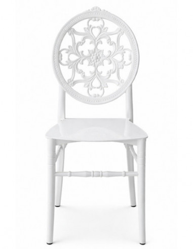 Silla JOSEFINA, apilable, polipropileno blanco