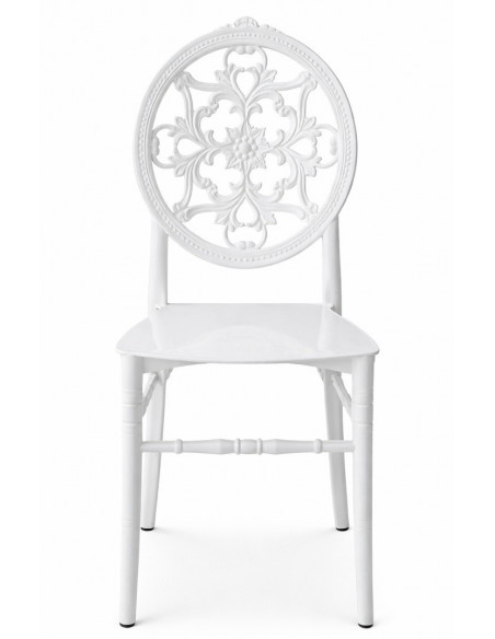 Silla JOSEFINA, apilable, polipropileno blanco