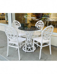 Silla JOSEFINA, apilable, polipropileno blanco 2