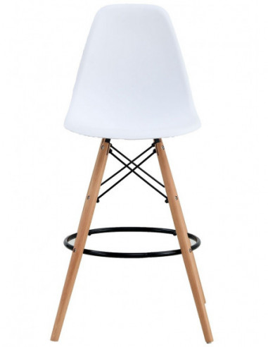 Taburete STAR (SU), madera, carcasa blanca