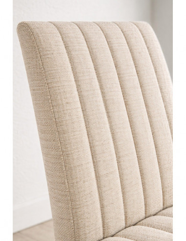 Silla GENOVA, patas metálicas, tapizado...