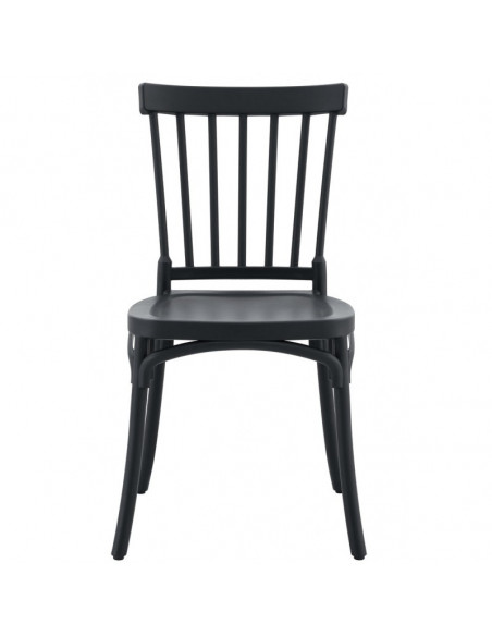 Silla MILOS 43, apilable, tratamiento anti UV, polipropileno antracita