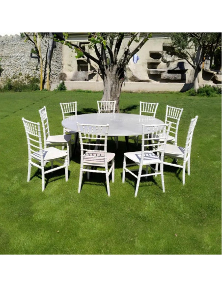 Silla CHIAVARI 77, apilable, polipropileno blanco