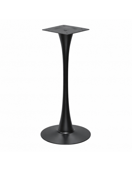 Base de mesa TULIP (SU), alta, negra, base de 50 cms de diámetro, altura 110 cms