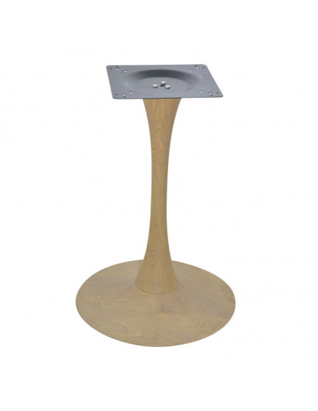 Base de mesa TULIP (SU), color imitación madera, base de 50 cms de diámetro, altura 70 cms